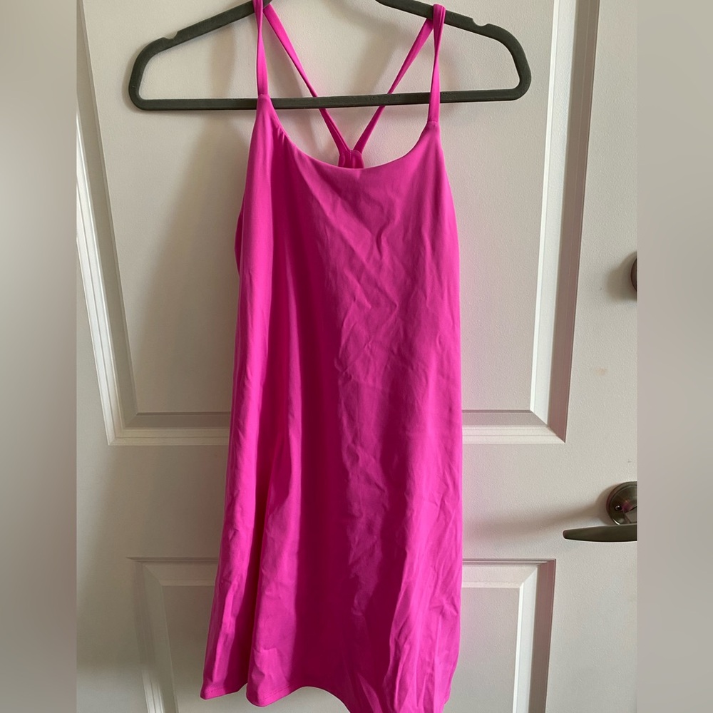 Cute Pink Athletic Dress with built in shorts!